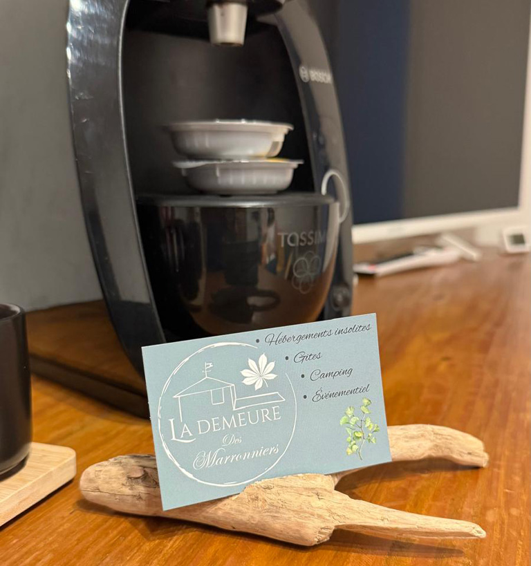 machine à café Carte visite